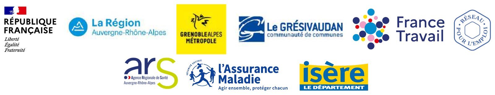 Logos des partenaires financeurs de la Mission Locale